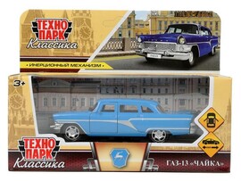 4660254471979 Машина металл газ-13 "чайка" 12 см, двери, инерц, синий,кор. Технопарк в кор.2*36шт GAZ13-12-BU доставка оптом в Донецк