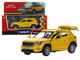 4660254472075 Машина металл KIA seltos длина 12 см, двери, багаж., инерц, желтый, кор. Технопарк в кор.2*36шт SELTOS-12-YE доставка оптом в Донецк