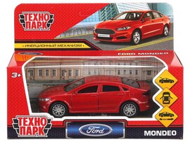 4690590164068 Машина металл FORD MONDEO длина 12 см, двери, багаж, инерц, красный, кор. Технопарк в кор.2*36шт MONDEO-RD (72) доставка оптом в Донецк