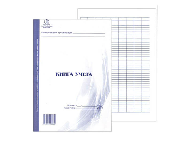 Книга учета А4 48 л. Пустографка (вертикальная)