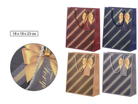 Пакет подар. "Бантик. For you" 18*23*10 см, фольг. рис. MC-7282