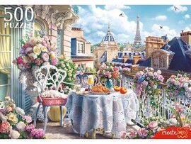 ПАЗЛЫ 500 элементов. ЗАВТРАК НА БАЛКОНЕ В ПАРИЖЕ доставка оптом в Донецк