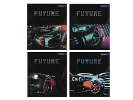 Тетрадь 36 л. Future Car, клетка, офсет, микс. AL10344