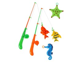 Рыбалка "Удачный улов" (4 морских жителя 2 удочки) 20*50 см M1134 доставка оптом в Донецк