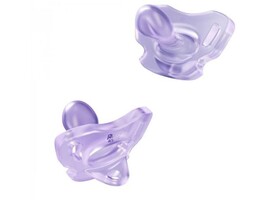 Пустышка цельносиликон. 2 шт. (6-18 мес) в стерилизаторе, лавандовая. RSS-005-2ML