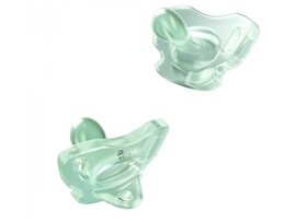 Пустышка цельносиликон. 2 шт. (0-6 мес) в стерилизаторе, мятная. RSS-005-2SМ