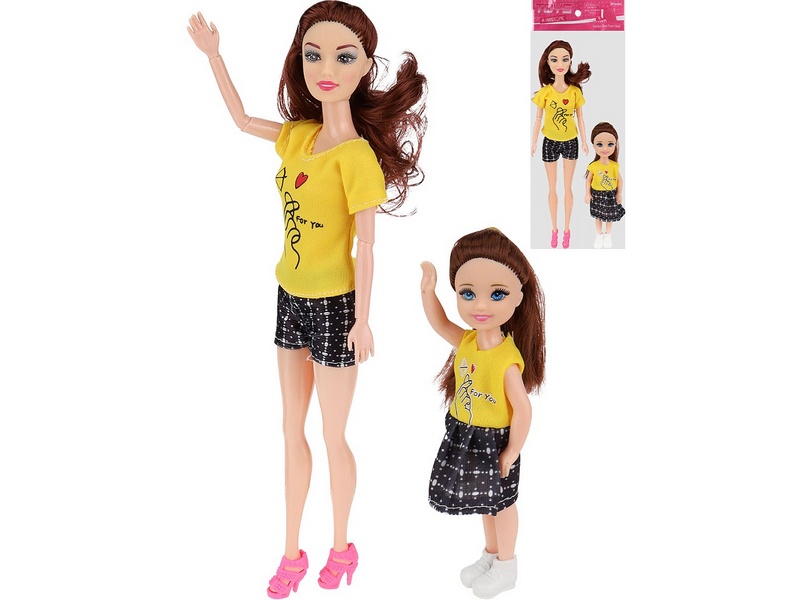 Донецк игрушка оптом Кукла шарнирная 29 см с ребенком в пак. 2809944