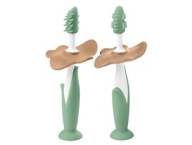 Зубные щетки-массажеры 2 шт., оливковый. RTB-008