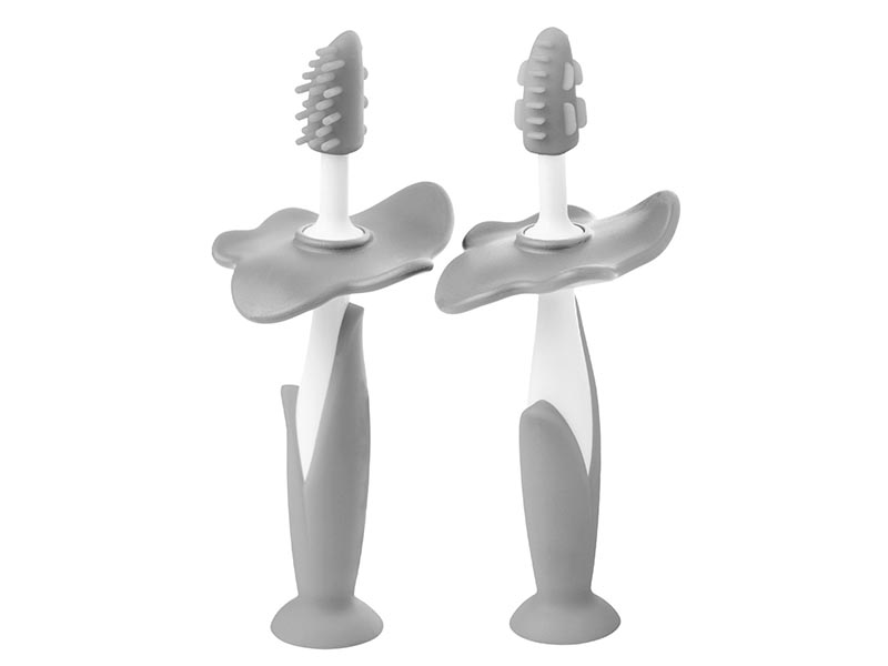 Зубные щетки-массажеры 2 шт., серый. RTB-007