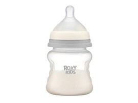 Бутылочка для кормления 120 мл, медл. поток, антиколик. соска, кокосово-серый. RBTL-001-BGR