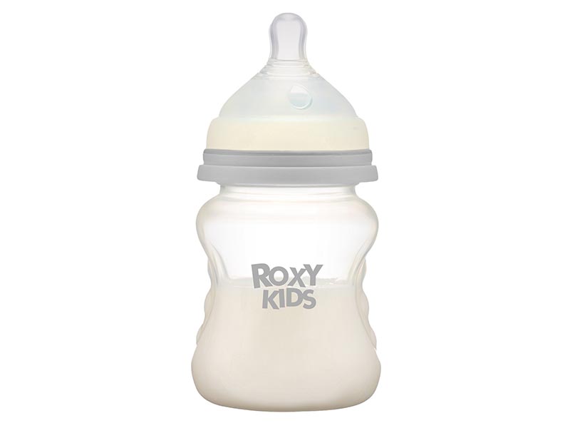 Бутылочка для кормления 160 мл, средн. поток, антиколик. соска, кокосовый. RBTL-002-B