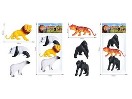 Набор диких животных (полирезина) 3 шт в пак. 2814683 доставка оптом в Донецк