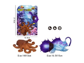 Набор морских обитателей «Океан» (силикон) 28*19*5 см на планшете 3115958 доставка оптом в Донецк