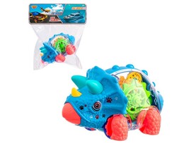 Динозаврик инерц. с шестеренками (свет) 12,5*8,5*8 см в пак. M1541-13 доставка оптом в Донецк