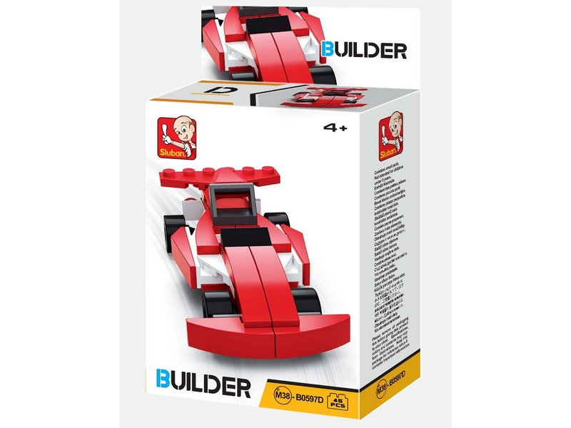 Донецк игрушка оптом Конструктор "Гоночная машина" 48 дет. в кор. M38-B0597D