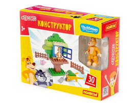 Конструктор "Макси" - "Простоквашино. Шарик строит домик на дереве" (30 элементов) (в коробке)