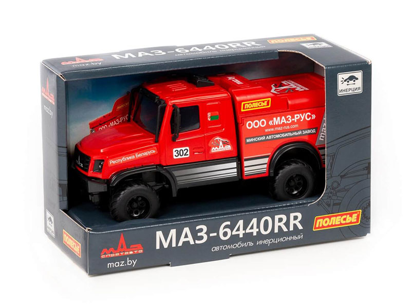 Гоночный грузовик МАЗ-6440RR инерционный (в коробке)