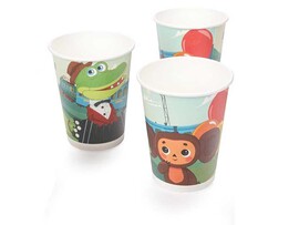 Стаканы бум. "Чебурашка" 6 шт., в пак. CP-104445-CH
