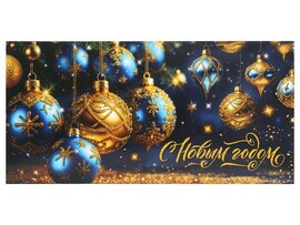 Конверт для денег "С Новым годом" (кратно 10)