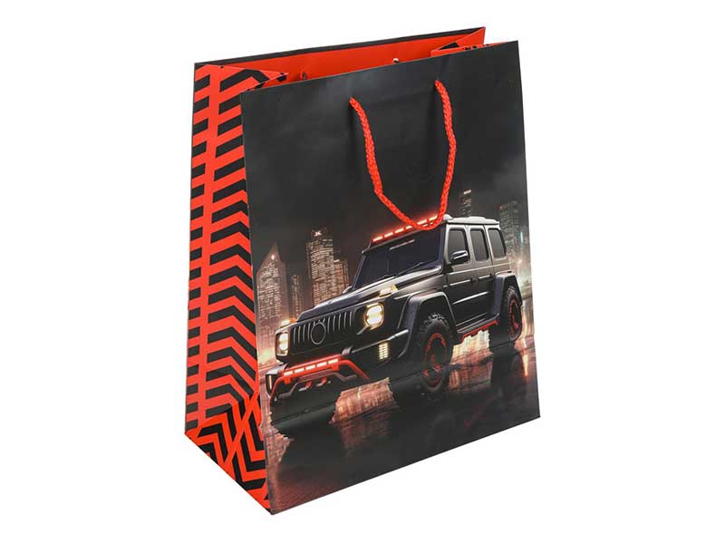 Пакет подар. мат. лам. Спорткар 18*23 см. PM-107496-A