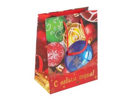 Пакет подар. мат. лам. С новым годом! 22*31*10 см. PML-103813-HNY4