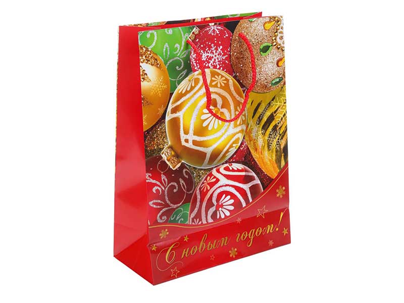 Пакет подар. глянц. лам. Новый год 18*23*10 см.PM-103815-HNY5