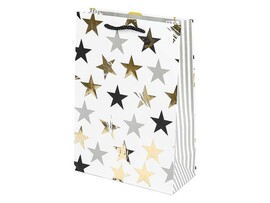 Пакет подар. Звезды 22*31 см, фольга. PGML-02-S2