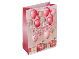 Пакет подар. глянц. лам. С ДР! Шары 22*31*10 см. PML-124689-BL2