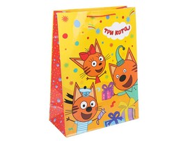 Пакет подар. глянц. лам. Три Кота 34*45 см. PXL-127483-TK