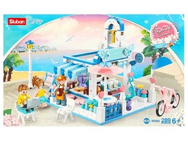 Конструктор Sluban "Кофейня" 289 дет., 3 фиг., 38*24 см в кор. M38-B0866