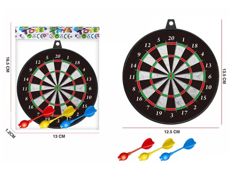 Дартс 13.5 см, 3 магнит. дротика, в пак. ZY1552004