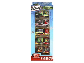 Машина металл. 5 шт. "Road Racing. Суперкар" 7.5 см, в кор. Технопарк