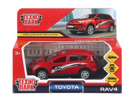 Машина металл. Toyota RAV4 Спорт 12 см, дв., багаж., инерц., кор. Технопарк