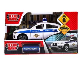 Машина пласт. Полиция 13.5 см, двери., инерц., кор. Технопарк