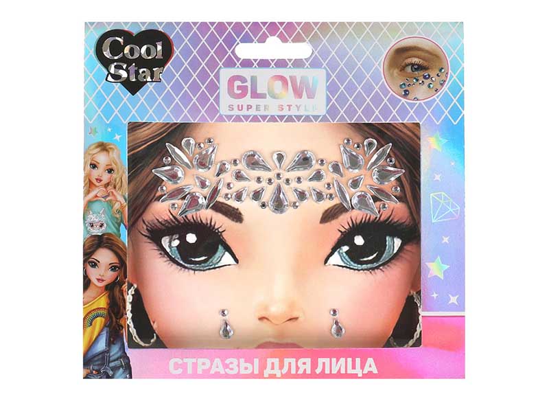 Стразы для лица "Cool Star" 15*15 см в пак. FG119181-CS