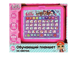 Обуч. планшет "LOL. Surprise" 29х23 см, свет, песни, стихи, азбука, в кор. HT1134-R4