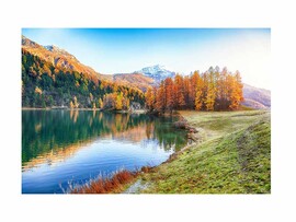 Холст с красками 30х40 см по номерам. Осенняя природа горной местности доставка оптом в Донецк