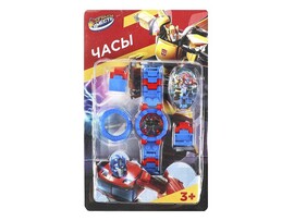 Часы "Трансформеры" 20х3 см, время, дата, на блистере. B2081089-R3