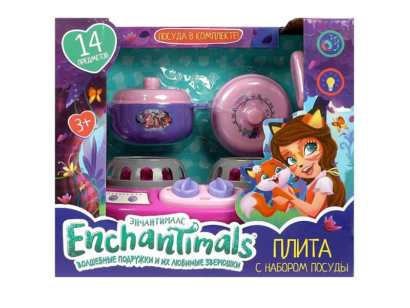 Плита "Энчантималс" свет, звук, 14 предм., 23*20 см в кор. B1194372-R2