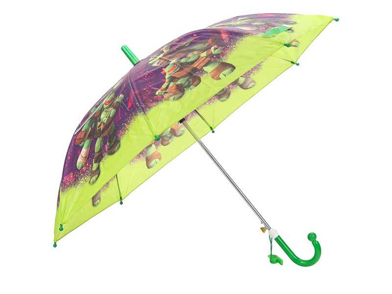 Зонт "Черепашки-ниндзя" 45 см, ткань, полуавтомат. UM45-NTMNT