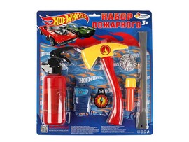 Набор пожарного "Хот Вилс" 7 предм., 34*38 см на блист. 2001Y057-R