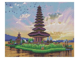 Алмазная мозаика 40х50 см «Восточный пейзаж» (с подр., с полн. заполн., блест.) доставка оптом в Донецк
