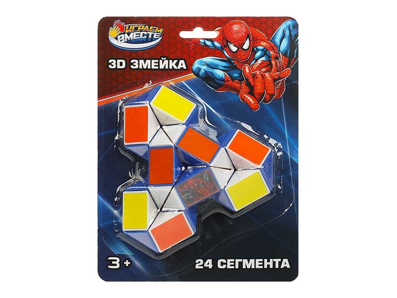 Змейка логическая "Человек Паук" 24 сегм., блист. B1577546-R13