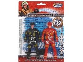 Набор солдатиков "Пожарные" 2 шт., 16*22 см на блист. I511-H42009-R