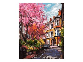 Холст с красками 40х50 см по номерам. Яркий пейзаж доставка оптом в Донецк