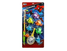 Рыбалка магнит. "Человек Паук" 8 предм., 25*53 см на блист. 1703V180-R9