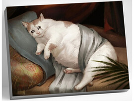 Холст с красками 40х50 см по номерам. Толстый котик доставка оптом в Донецк