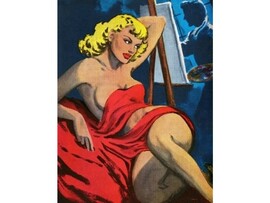 Холст с красками 40х50 см по номерам. Манящая блондинка 18+ доставка оптом в Донецк