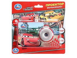 Фотоаппарат-проектор "Тачки" 10*7 см, 8 слайдов, блистер. HT1432-R12