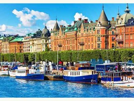 Алмазная мозаика 30*40 см «Яркий Стокгольм» (полн. заполн., без подр.) доставка оптом в Донецк